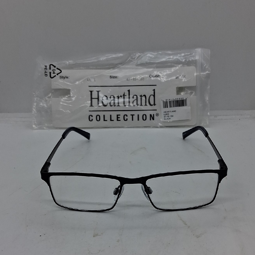 NWT Rxable Heartland Luke Black Eyeglass Frames Unisex